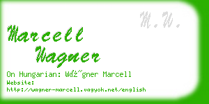 marcell wagner business card